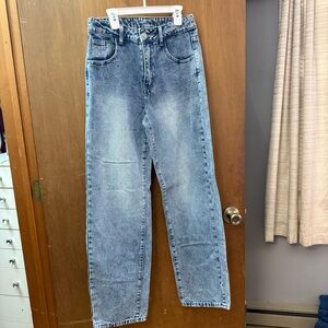 SHEIN Light Blue Straight Men's Jeans